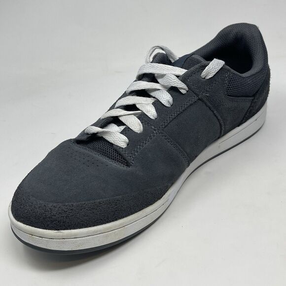 Osiris Sleak Sneakers Mens 12 Gray Suede Mesh Skateboarding Skate Grunge Shoes - Picture 7 of 16